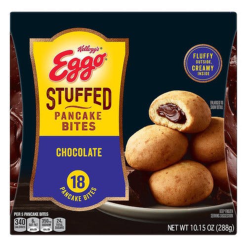 Is it Pescatarian? Eggo Stuffed Pancake Bites, Breakfast, Chocolate