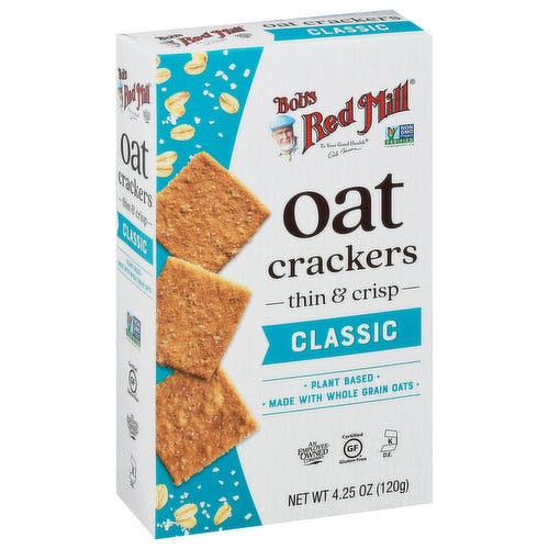 Is it Vegetarian? Bob's Red Mill Oat Crackers Classic