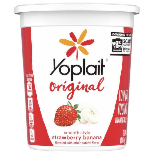 Is it Egg Free? Yoplait Original Yogurt, Strawberry Banana, Low Fat Yogurt