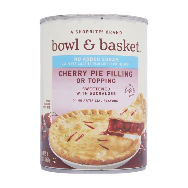 Bowl & Basket No Added Sugar Cherry Pie Filling Or Topping