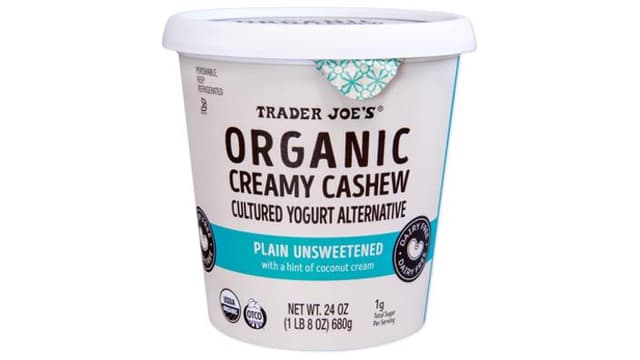 Is it Low FODMAP? Trader Joe’s Organic Creamy Cashew Plain Unsweetened Cultured Yogurt Alternative
