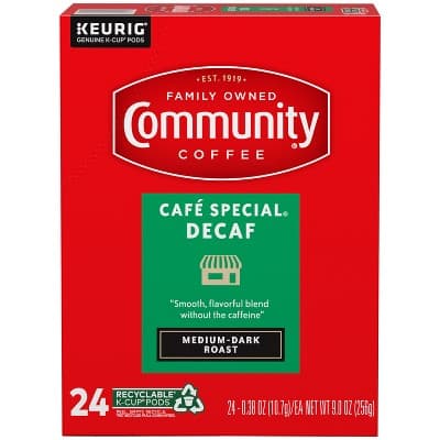 Community Coffee Decaf Medium Roast Coffee - Single Serve