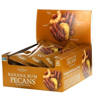 Sahale Snacks Glazed Mix, Banana Rum Pecans