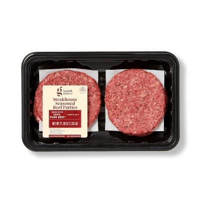 Steakhouse Seasoned Tavern Beef Patties - Good &#38; Gather&#8482;