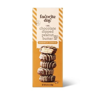Chocolate Dipped Peanut Butter Sandwich Cookies - Favorite Day&#8482;
