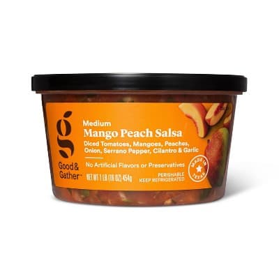 Mango Peach Salsa - Medium Heat - Good &#38; Gather&#8482;