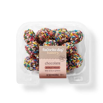 Sprinkle Coated Chocolate Donut Holes - Favorite Day&#8482;