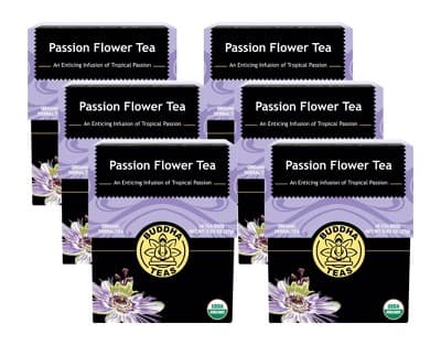 Buddha Teas Organic Passion Flower Tea -  6/18 Bags