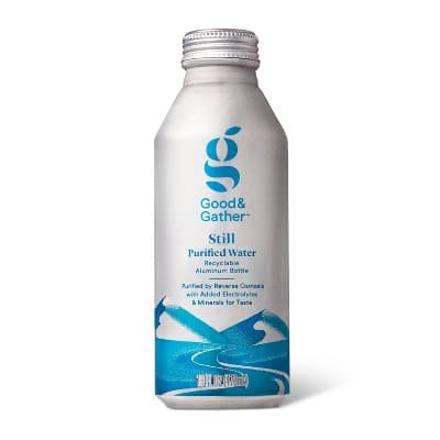 Still Purified Water + Electrolytes - Oz Aluminum Bottle - Good &#38; Gather&#8482;