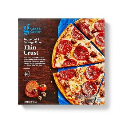 Thin Crust Uncured Pepperoni And Sausage   Pizza - Good &#38; Gather&#8482;