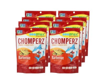 Seasnax Barbecue Chomperz Crunchy Seaweed Chips
