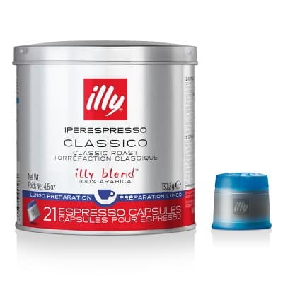 Illy Iperespresso 100% Arabica Lungo Medium Roast Coffee - Espresso Capsules