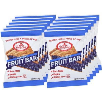Betty Lou'S Blueberry Fruit Bars - 12 Bars