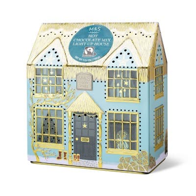 M&#38;S Hot Chocolate Mix Light Up House Tin