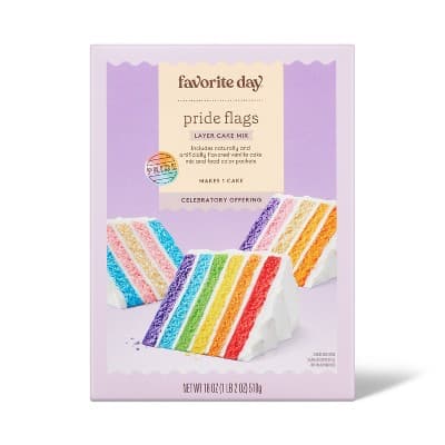 Pride Flags Vanilla Layer Cake Mix - Favorite Day&#8482;