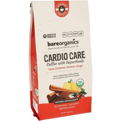 Bare Organics Organic Cardio Care Ground Coffee With Superfoods