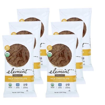 Element Organic Milk Chocolate Topped Rice Cakes