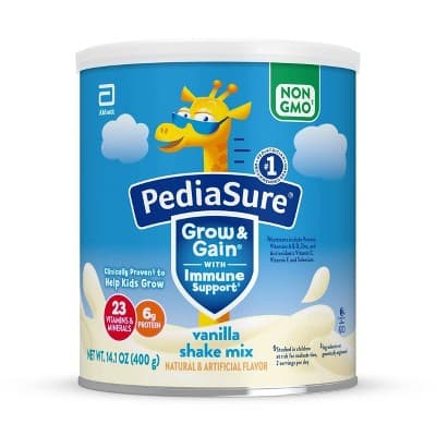 Pediasure Grow &#38; Gain Non-Gmo Shake Mix Powder Vanilla