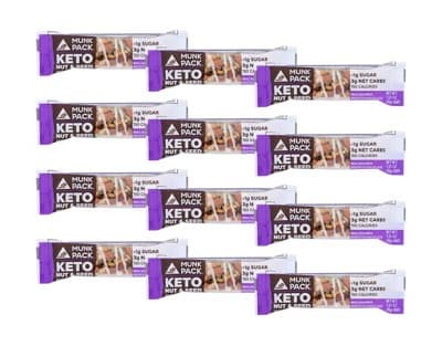 Munk Pack Macadamia White Chocolate Keto Nut & Seed Bar - 12 Bars