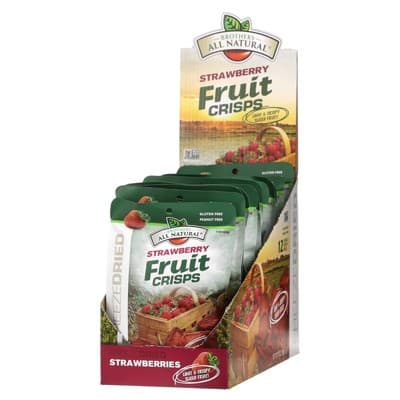 Brothers-All-Natural Freeze Dried Fruit Crisps, Strawberry , 12 Single-Serve Bags