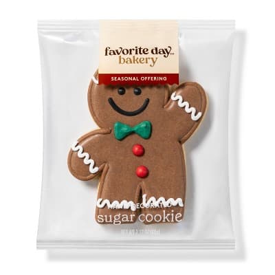 Holiday Decorated Gingerbread Man Cookie - Favorite Day&#8482;