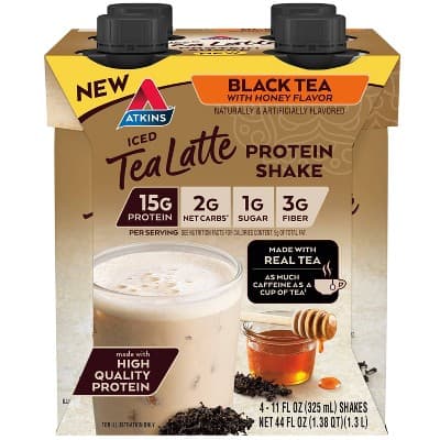 Atkins Black Tea Latte Protein Shake 