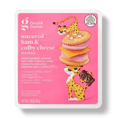 Uncured Ham &#38; Colby Cheese Lunch Kit - Good &#38; Gather&#8482;