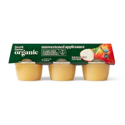 Organic Unsweetened Applesauce Cups - Good & Gather&#8482;