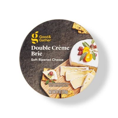 Double Cr&#232;Me Brie Cheese Wheel - Good &#38; Gather&#8482;