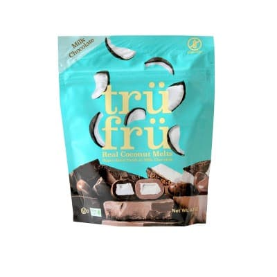 Tru Fru Real Coconut Melts Milk Chocolate