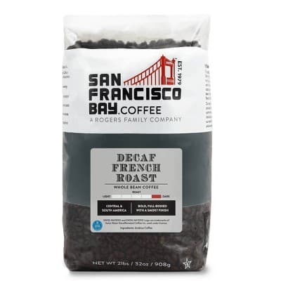 San Francisco Bay Coffee French Dark Roast Decaf Whole Bean Coffee