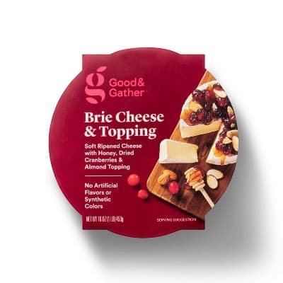 Brie Cheese With Dried Cranberries And Honey Topping - Good &#38; Gather&#8482;