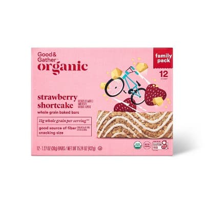 Good & Gather Organic Strawberry Shortcake Whole Grain Baked Bars