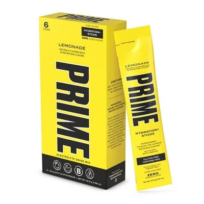 Prime Hydration+ Lemonade Sticks
