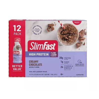 Slimfast High Protein Meal Replacement Shake, Creamy Chocolate