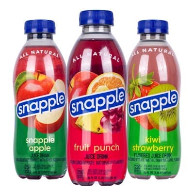 Snapple Juice Drink, All Natural, Variety