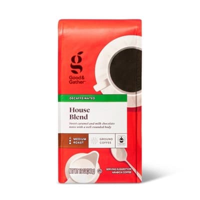 House Blend Medium Roast Ground Coffee - Decaf - Good &#38; Gather&#8482;