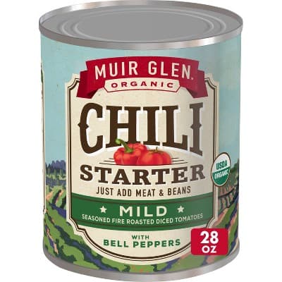Muir Glen Chili Starter Mild Diced Tomatoes With Bell Peppers