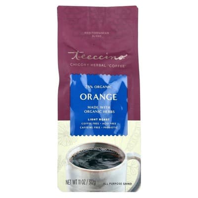 Teeccino Chicory Herbal Coffee Orange