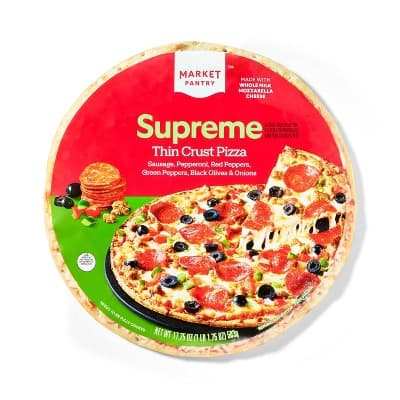 Thin Crust Supreme  Pizza - Market Pantry&#8482;