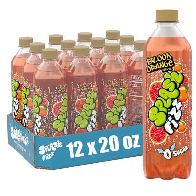Splash Fizz Blood Orange Sparkling Water Beverage - Oz Bottles