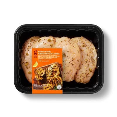 Lemon Garlic Chicken Breast Cutlets  Good &#38; Gather&#8482;