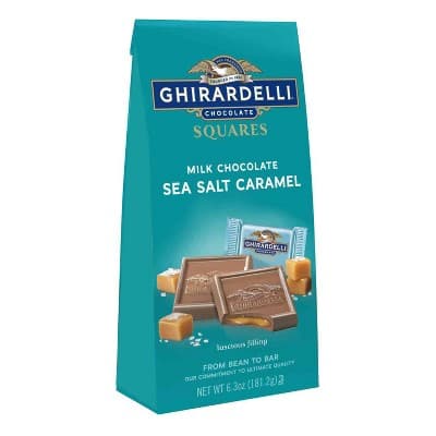 Ghirardelli Candy Milk Chocolate Sea Salt Caramel Squares