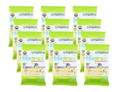 Seasnax Wasabi Organic Seaweed Snack