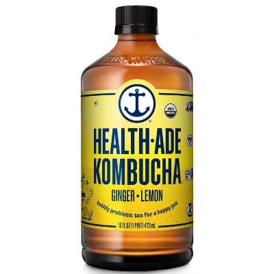 Health Ade Organic Vegan Ginger Lemon Kombucha