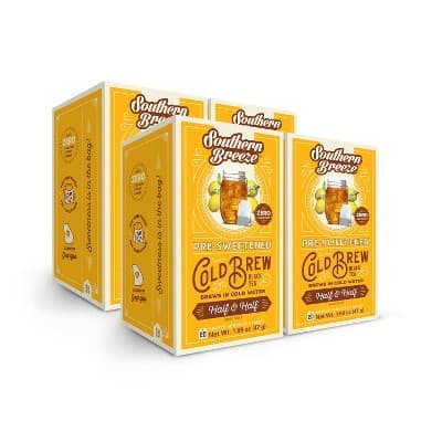 Southern Breeze Cold Brew Sweet Tea Half And Half Iced Tea With 20 Individually Wrapped Tea Bags