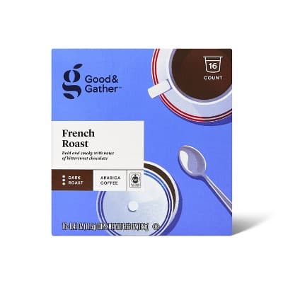 French Roast Dark Roast Coffee - Single Serve Pods - Good &#38; Gather&#8482;