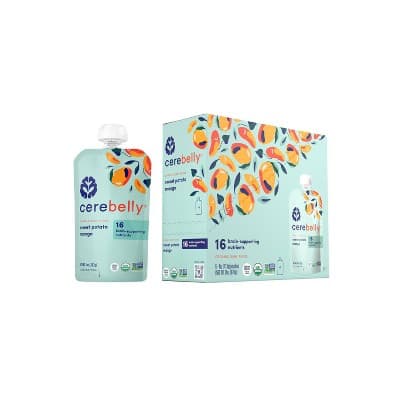 Cerebelly Organic Sweet Potato And Mango Baby Food Pouch