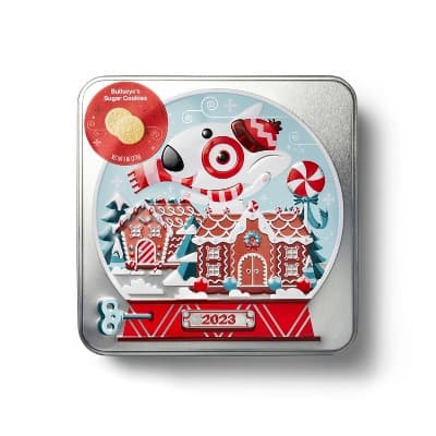 Holiday Bullseye&#39;S Shortbread Cookies 2023 Collectible Tin - Favorite Day&#8482;