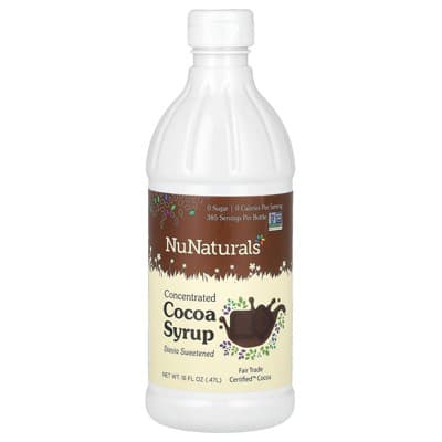 Nunaturals Concentrated Cocoa Syrup, Stevia Sweetened
